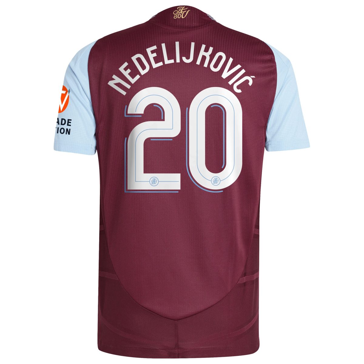 AVFC aston villa adidas home authentic shirt 2024-25 with nedeljković 20 cup printing Collection | Official Aston Villa Kits and Apparel