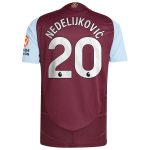 AVFC aston villa adidas home authentic shirt 2024-25 with nedeljković 20 printing Collection | Official Aston Villa Kits and Apparel