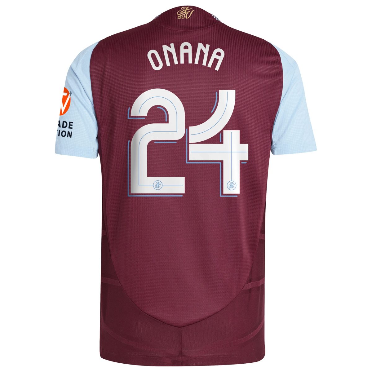 AVFC aston villa adidas home authentic shirt 2024-25 with onana 24 cup printing Collection | Official Aston Villa Kits and Apparel