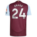 AVFC aston villa adidas home authentic shirt 2024-25 with onana 24 printing Collection | Official Aston Villa Kits and Apparel