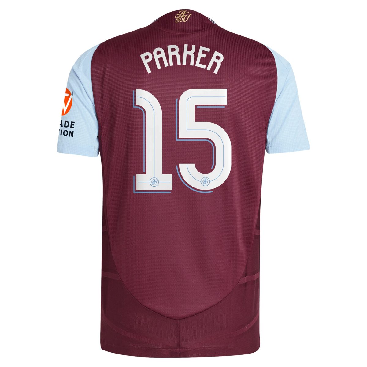 AVFC aston villa adidas home authentic shirt 2024-25 with parker 15 cup printing Collection | Official Aston Villa Kits and Apparel