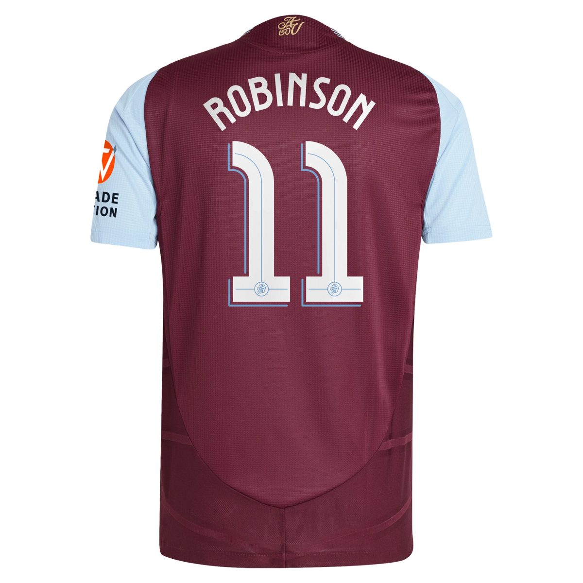 AVFC aston villa adidas home authentic shirt 2024-25 with robinson 11 cup printing Collection | Official Aston Villa Kits and Apparel