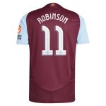 AVFC aston villa adidas home authentic shirt 2024-25 with robinson 11 cup printing Collection | Official Aston Villa Kits and Apparel