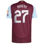 AVFC aston villa adidas home authentic shirt 2024-25 with rogers 27 cup printing Collection | Official Aston Villa Kits and Apparel