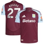 AVFC aston villa adidas home authentic shirt 2024-25 with rogers 27 printing Collection | Official Aston Villa Kits and Apparel