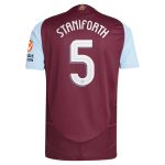 AVFC aston villa adidas home authentic shirt 2024-25 with staniforth 5 cup printing Collection | Official Aston Villa Kits and Apparel