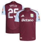 AVFC aston villa adidas home authentic shirt 2024-25 with taylor 25 cup printing Collection | Official Aston Villa Kits and Apparel
