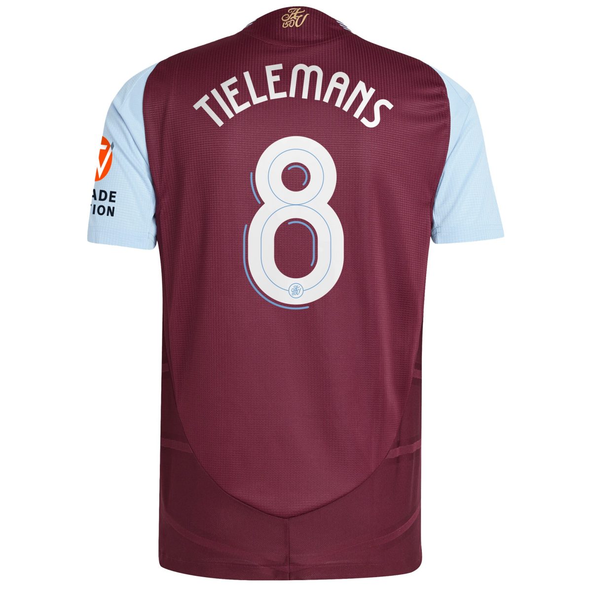 AVFC aston villa adidas home authentic shirt 2024-25 with tielemans 8 cup printing Collection | Official Aston Villa Kits and Apparel