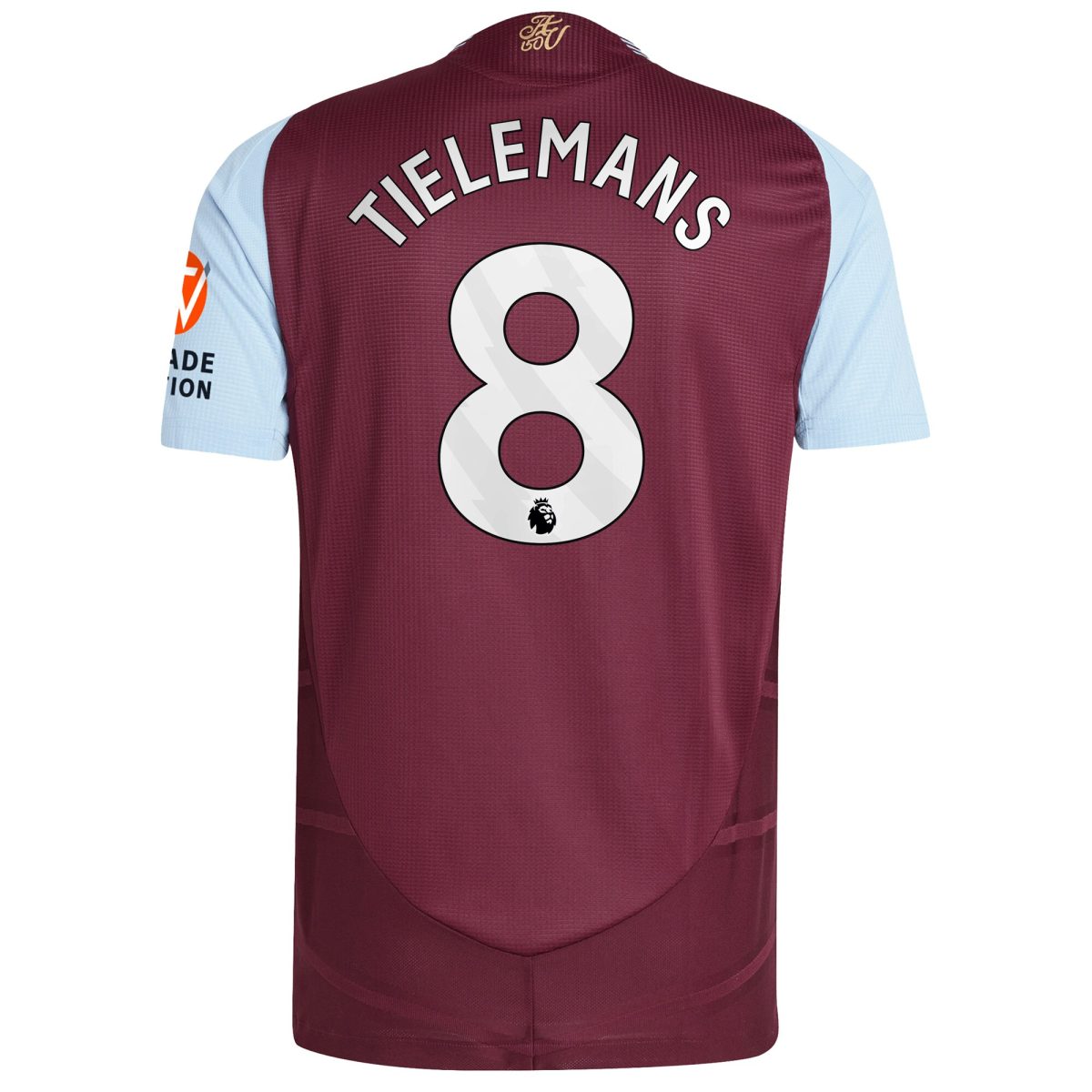 AVFC aston villa adidas home authentic shirt 2024-25 with tielemans 8 printing Collection | Official Aston Villa Kits and Apparel