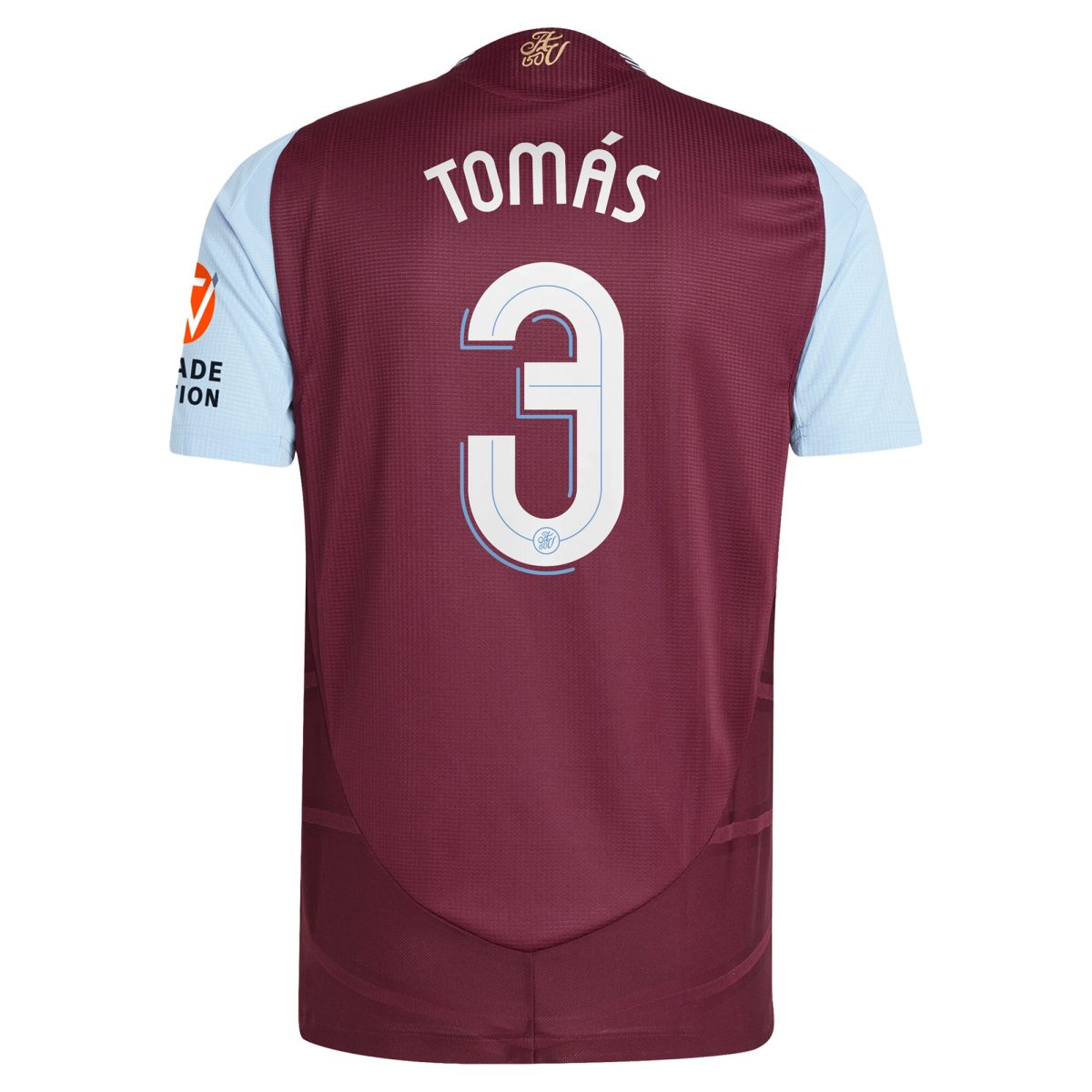 AVFC aston villa adidas home authentic shirt 2024-25 with tomás 3 cup printing Collection | Official Aston Villa Kits and Apparel