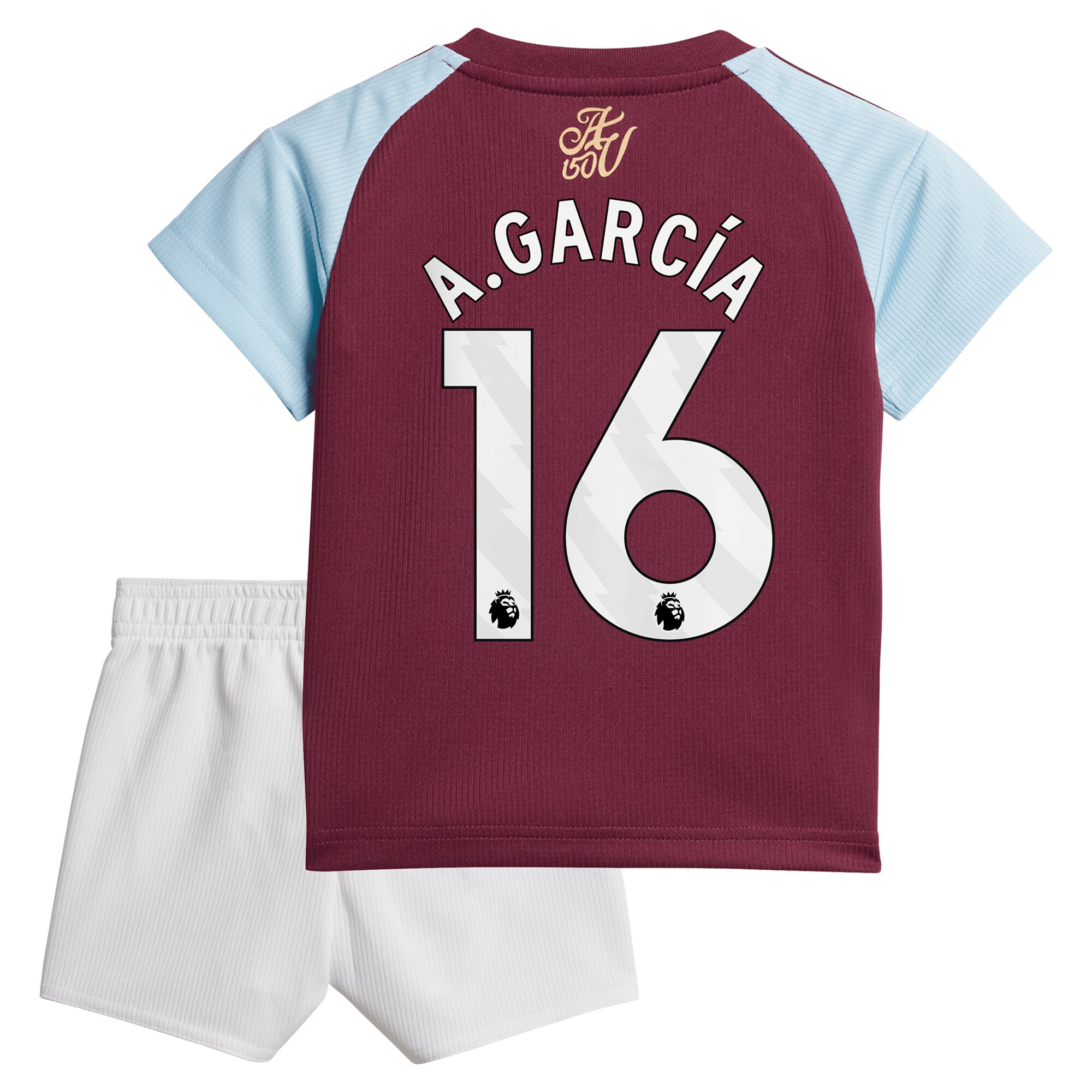 AVFC aston villa adidas home baby kit 2024-25 with a.garcía 16 printing Collection | Official Aston Villa Kits and Apparel