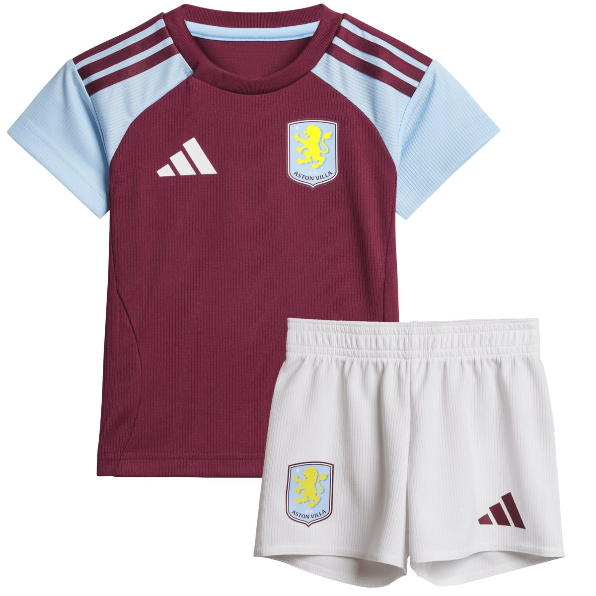 AVFC aston villa adidas home baby kit 2024-25 with custom printing Collection | Official Aston Villa Kits and Apparel