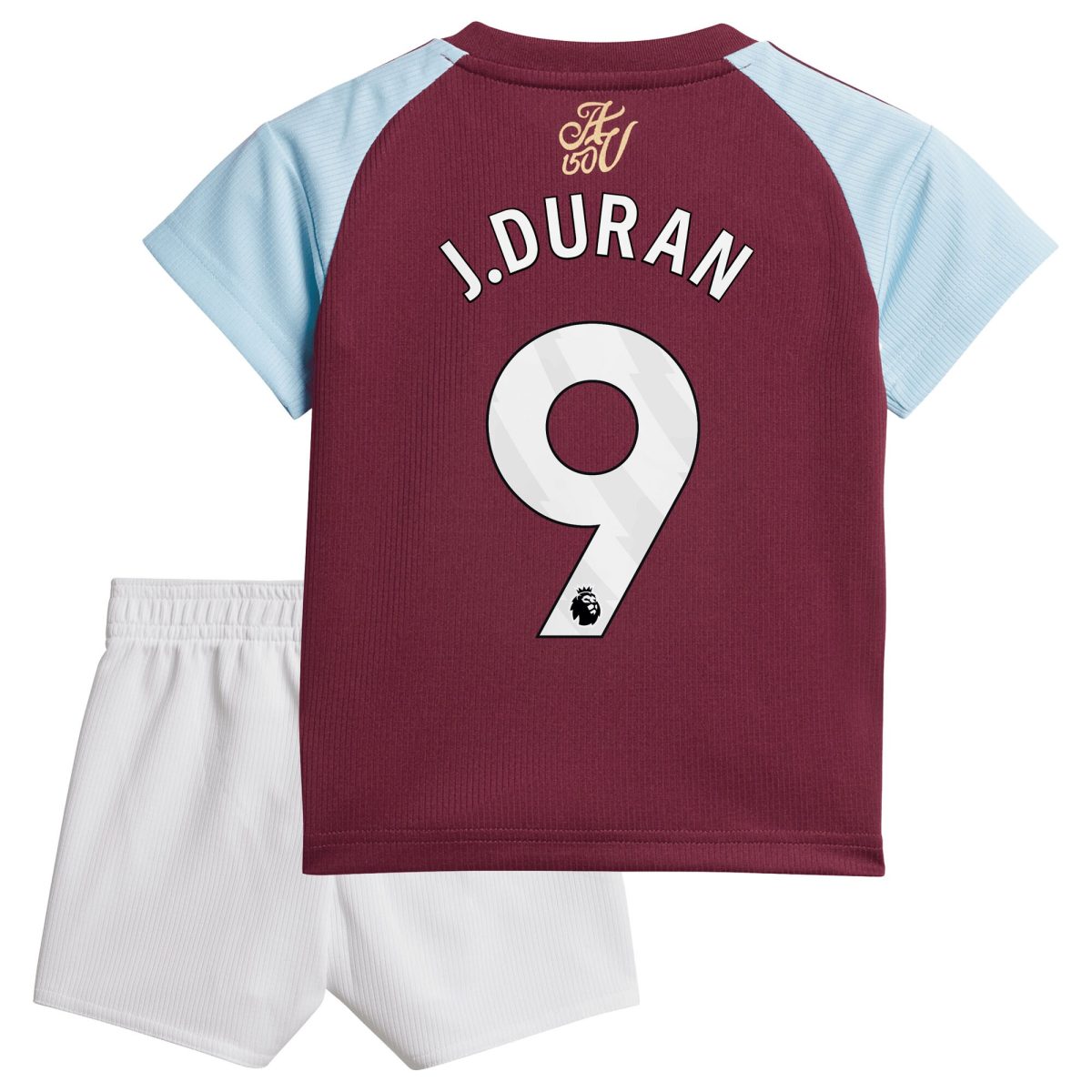 AVFC aston villa adidas home baby kit 2024-25 with j.duran 9 printing Collection | Official Aston Villa Kits and Apparel