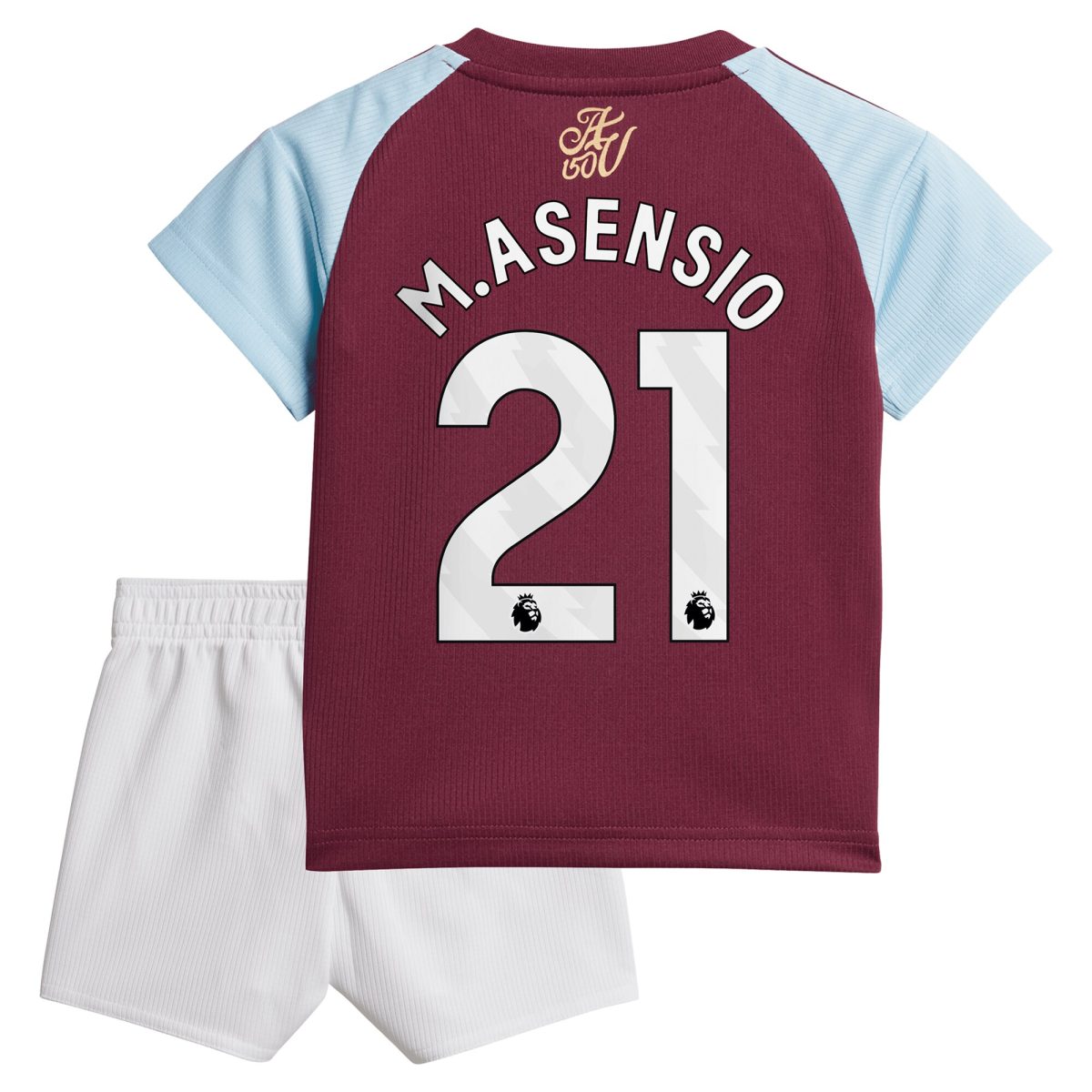 AVFC aston villa adidas home baby kit 2024-25 with m.asensio 21 printing Collection | Official Aston Villa Kits and Apparel