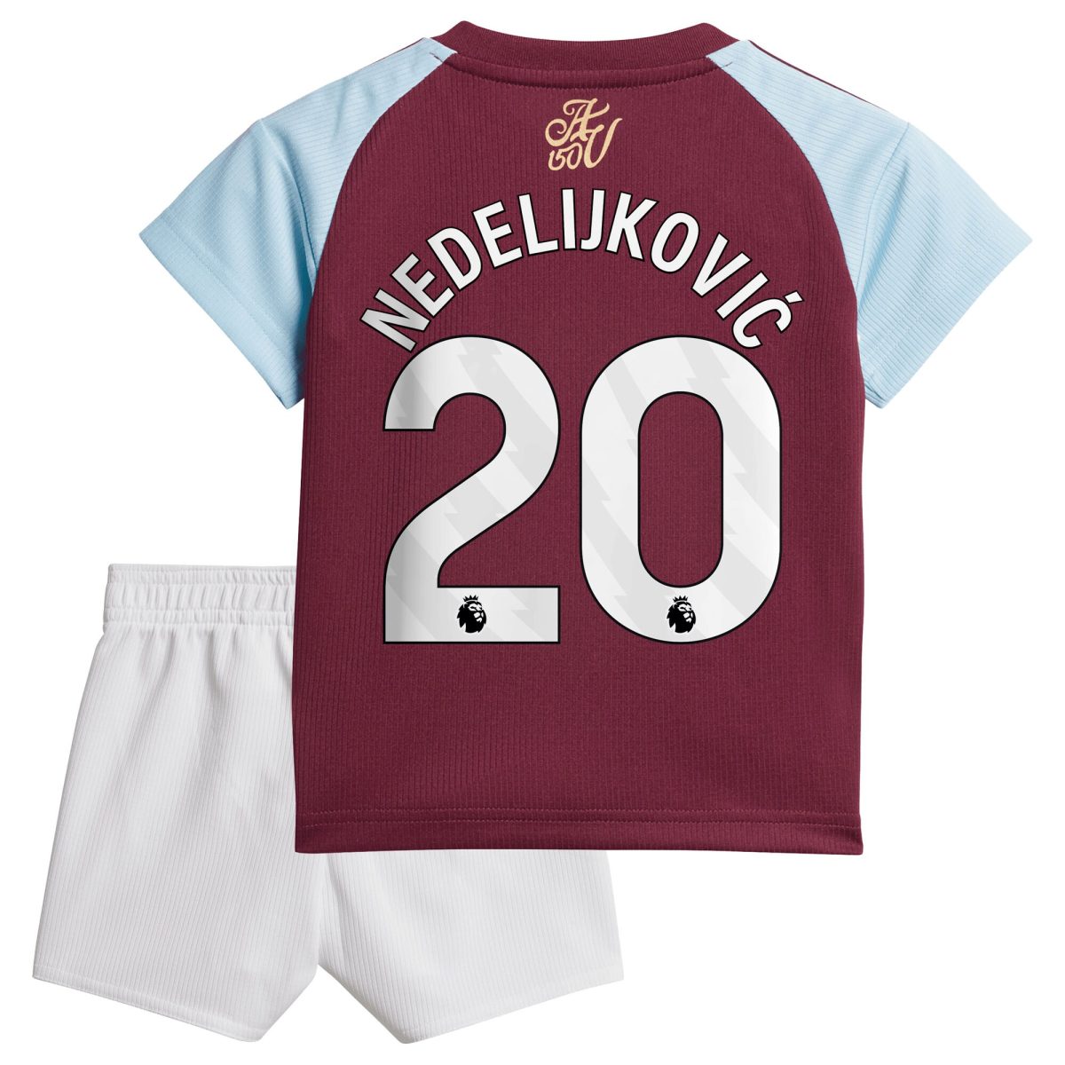 AVFC aston villa adidas home baby kit 2024-25 with nedeljković 20 printing Collection | Official Aston Villa Kits and Apparel