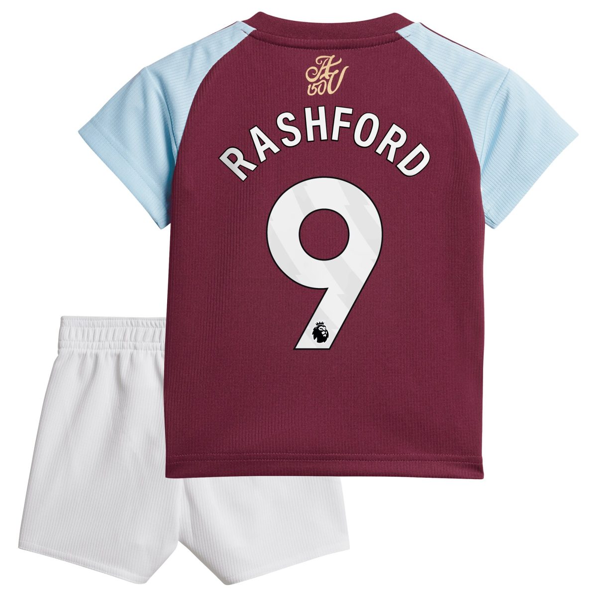 AVFC aston villa adidas home baby kit 2024-25 with rashford 9 printing Collection | Official Aston Villa Kits and Apparel