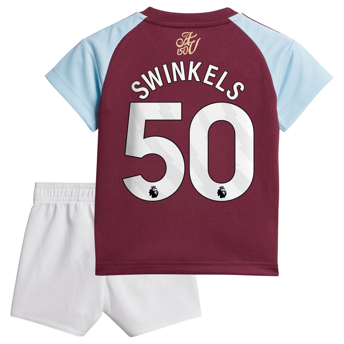 AVFC aston villa adidas home baby kit 2024-25 with swinkels 50 printing Collection | Official Aston Villa Kits and Apparel