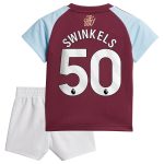 AVFC aston villa adidas home baby kit 2024-25 with swinkels 50 printing Collection | Official Aston Villa Kits and Apparel