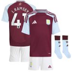 AVFC aston villa adidas home mini kit 2024-25 with j. ramsey 41 printing Collection | Official Aston Villa Kits and Apparel