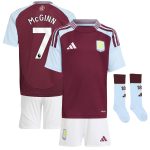 AVFC aston villa adidas home mini kit 2024-25 with mcginn 7 printing Collection | Official Aston Villa Kits and Apparel