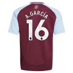 AVFC aston villa adidas home shirt 2024-25 – kids with a.garcía 16 printing Collection | Official Aston Villa Kits and Apparel