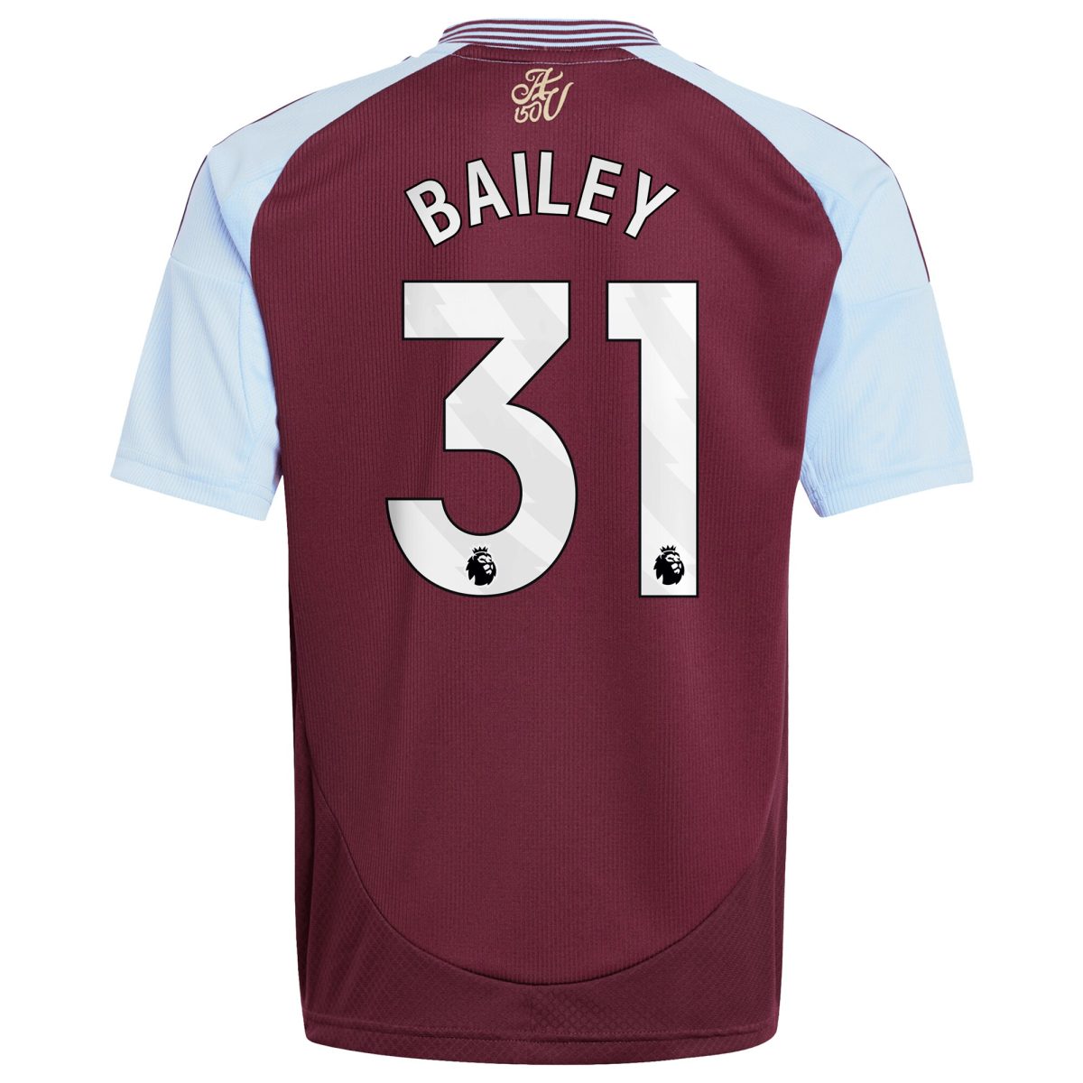 AVFC aston villa adidas home shirt 2024-25 – kids with bailey 31 printing Collection | Official Aston Villa Kits and Apparel