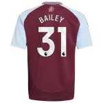 AVFC aston villa adidas home shirt 2024-25 – kids with bailey 31 printing Collection | Official Aston Villa Kits and Apparel