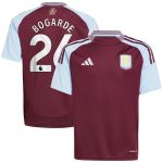 AVFC aston villa adidas home shirt 2024-25 – kids with bogarde 26 printing Collection | Official Aston Villa Kits and Apparel