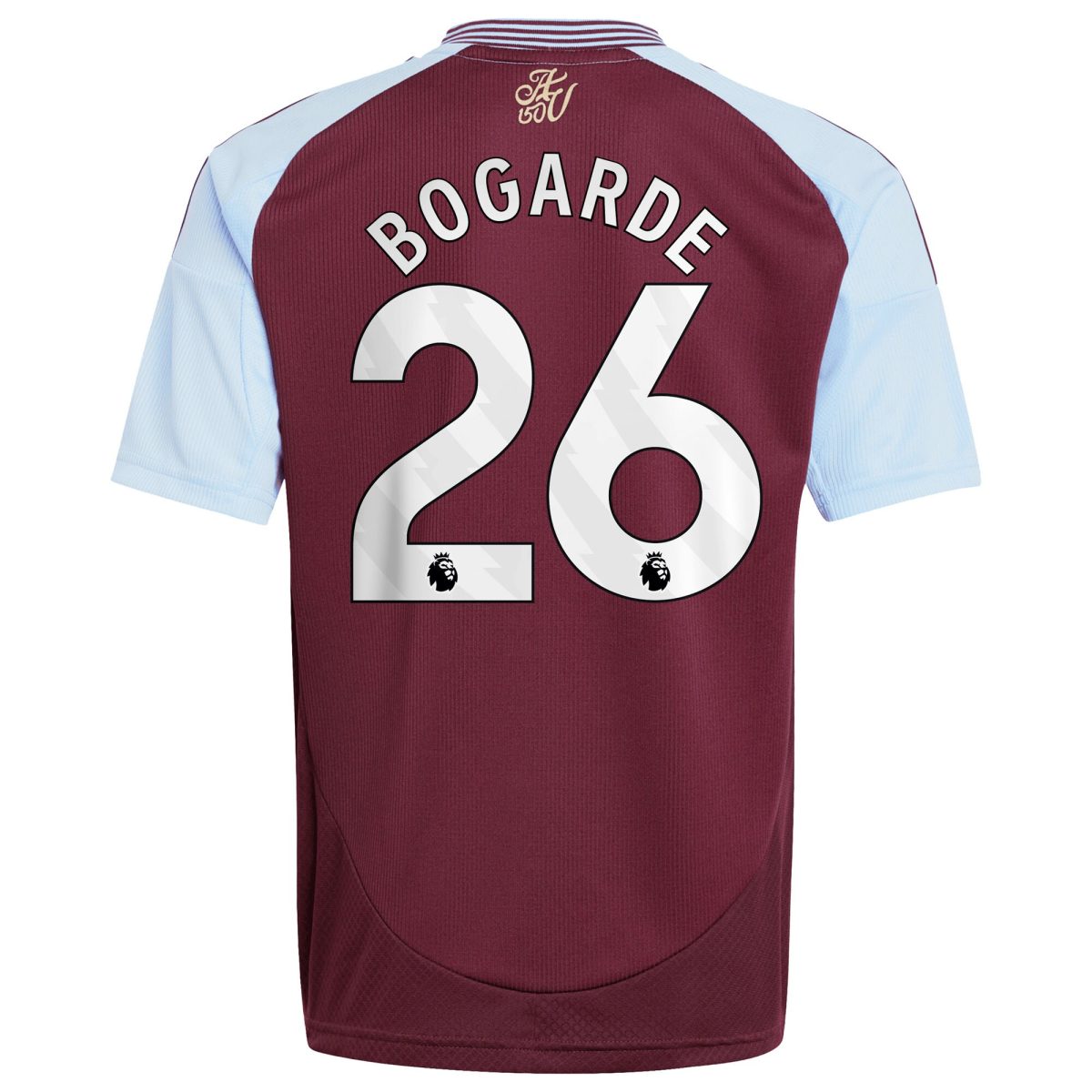 AVFC aston villa adidas home shirt 2024-25 – kids with bogarde 26 printing Collection | Official Aston Villa Kits and Apparel