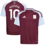 AVFC aston villa adidas home shirt 2024-25 – kids with buendia 10 printing Collection | Official Aston Villa Kits and Apparel