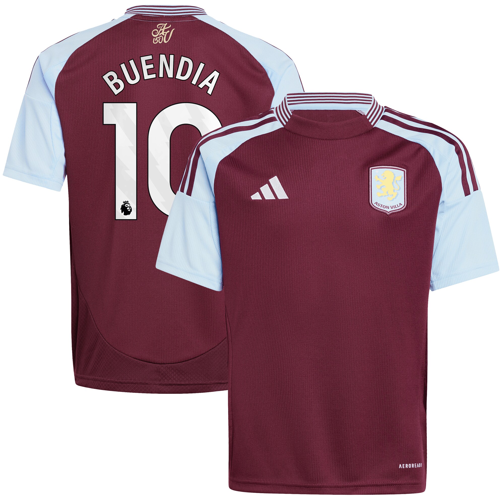 AVFC aston villa adidas home shirt 2024-25 – kids with buendia 10 printing Collection | Official Aston Villa Kits and Apparel