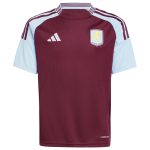 AVFC aston villa adidas home shirt 2024-25 – kids with custom printing Collection | Official Aston Villa Kits and Apparel