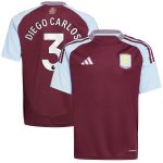 AVFC aston villa adidas home shirt 2024-25 – kids with diego carlos 3 printing Collection | Official Aston Villa Kits and Apparel