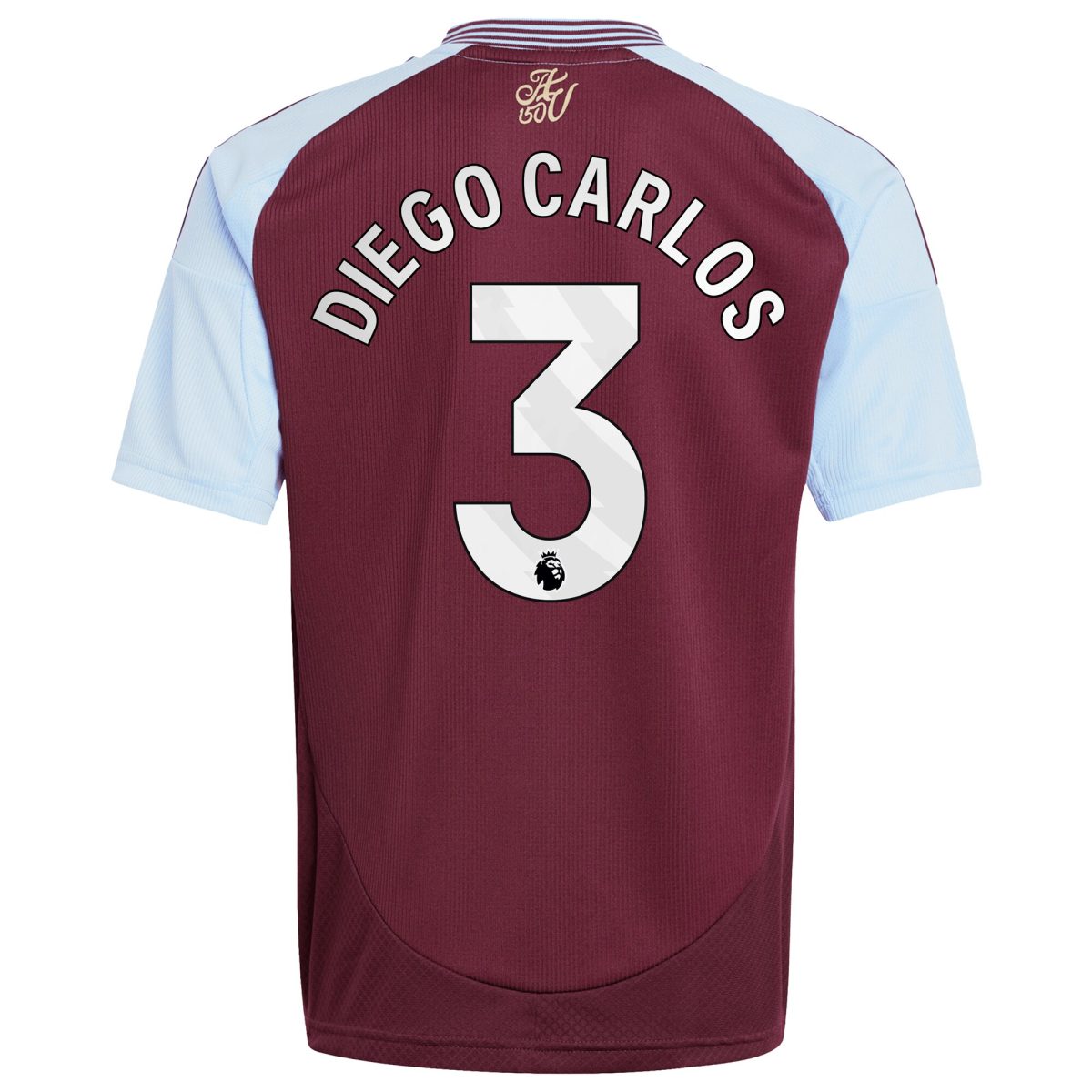 AVFC aston villa adidas home shirt 2024-25 – kids with diego carlos 3 printing Collection | Official Aston Villa Kits and Apparel