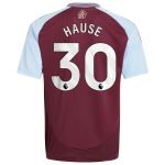 AVFC aston villa adidas home shirt 2024-25 – kids with hause 30 printing Collection | Official Aston Villa Kits and Apparel