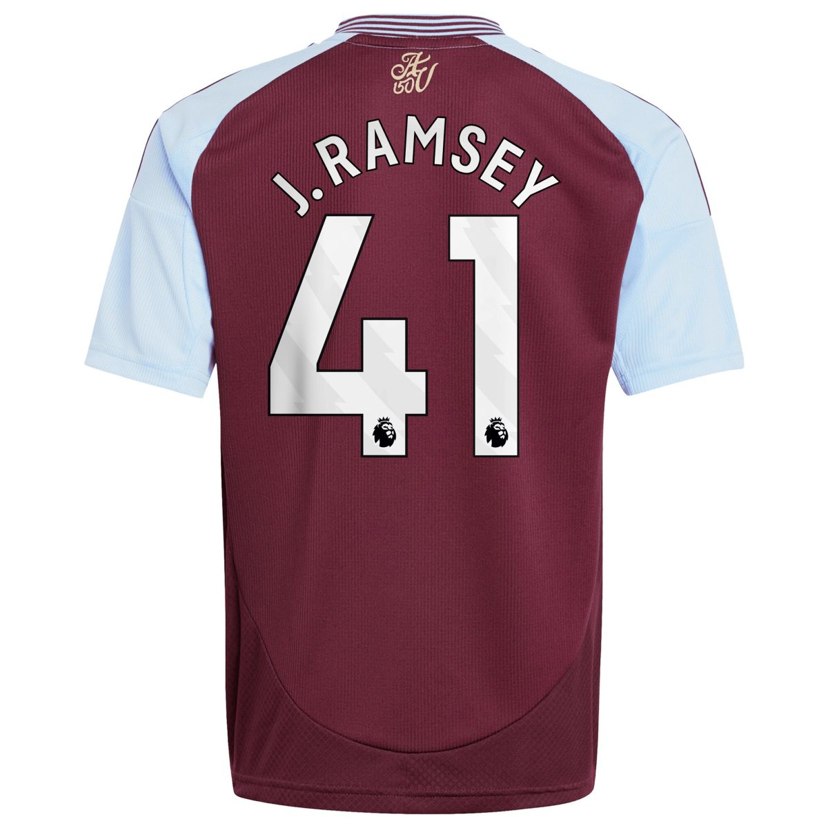 AVFC aston villa adidas home shirt 2024-25 – kids with j. ramsey 41 printing Collection | Official Aston Villa Kits and Apparel