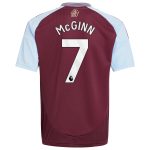 AVFC aston villa adidas home shirt 2024-25 – kids with john mcginn 7 printing Collection | Official Aston Villa Kits and Apparel