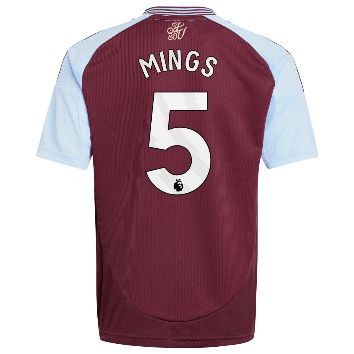 AVFC aston villa adidas home shirt 2024-25 – kids with mings 5 printing Collection | Official Aston Villa Kits and Apparel