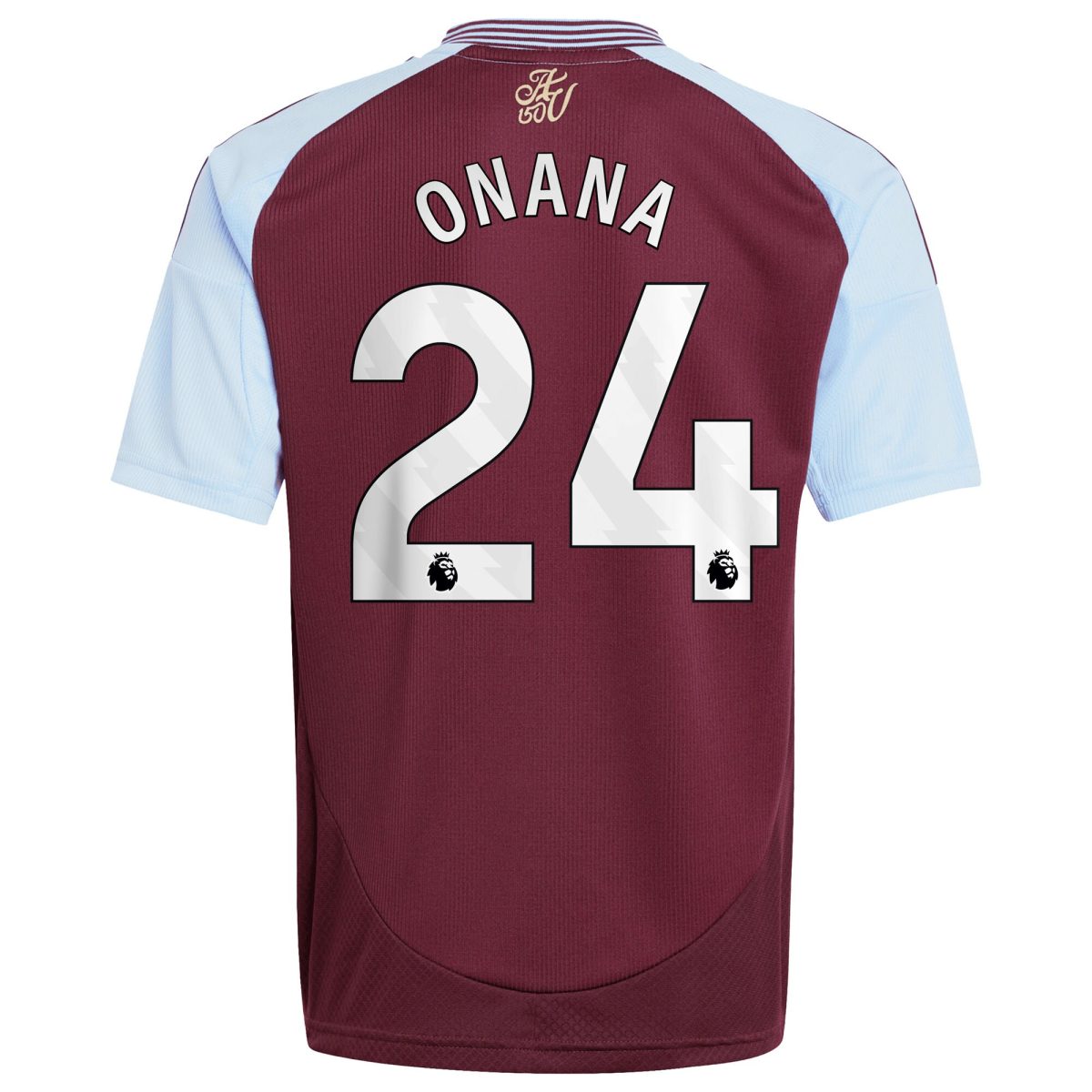 AVFC aston villa adidas home shirt 2024-25 – kids with onana 24 printing Collection | Official Aston Villa Kits and Apparel