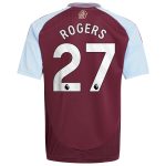 AVFC aston villa adidas home shirt 2024-25 – kids with rogers 27 printing Collection | Official Aston Villa Kits and Apparel