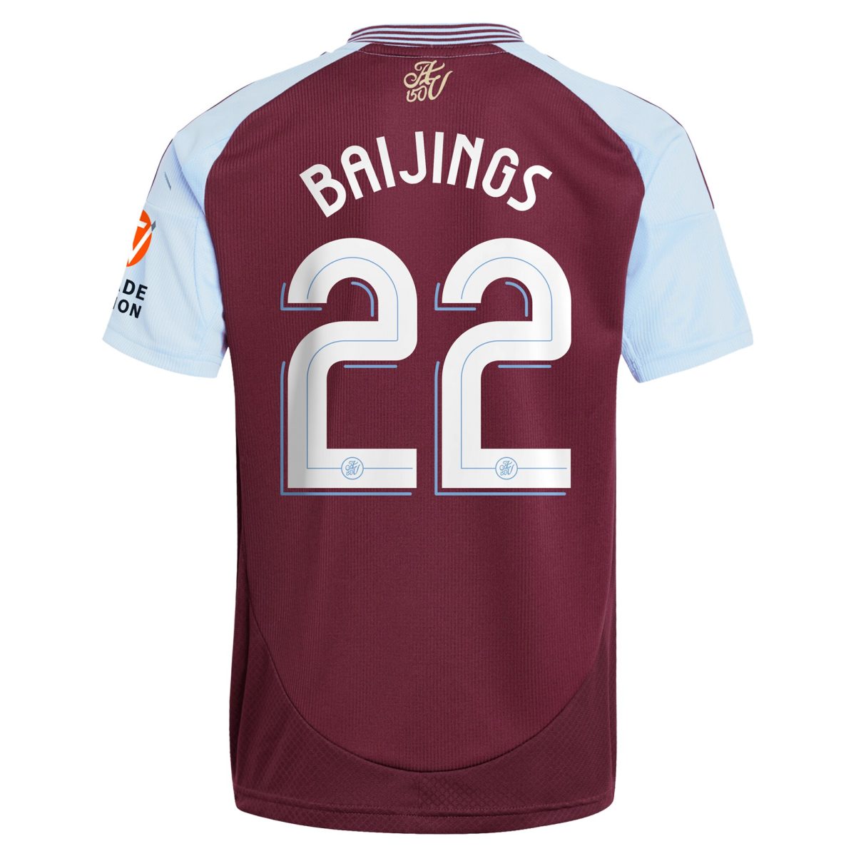 AVFC aston villa adidas home shirt 2024-25 with baijings 22 cup printing Collection | Official Aston Villa Kits and Apparel