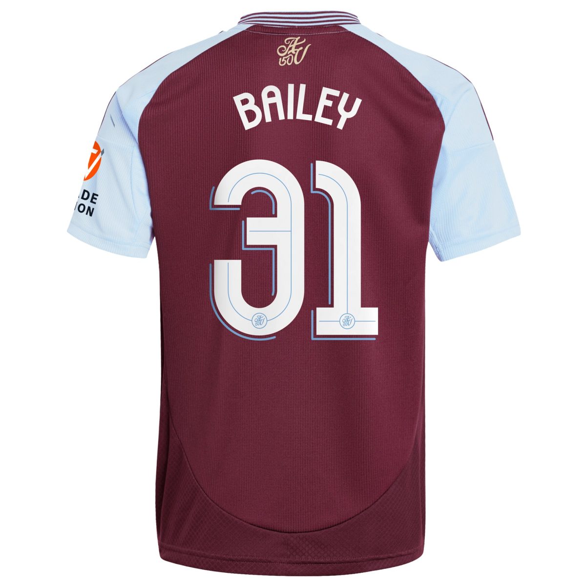 AVFC aston villa adidas home shirt 2024-25 with bailey 31 cup printing Collection | Official Aston Villa Kits and Apparel