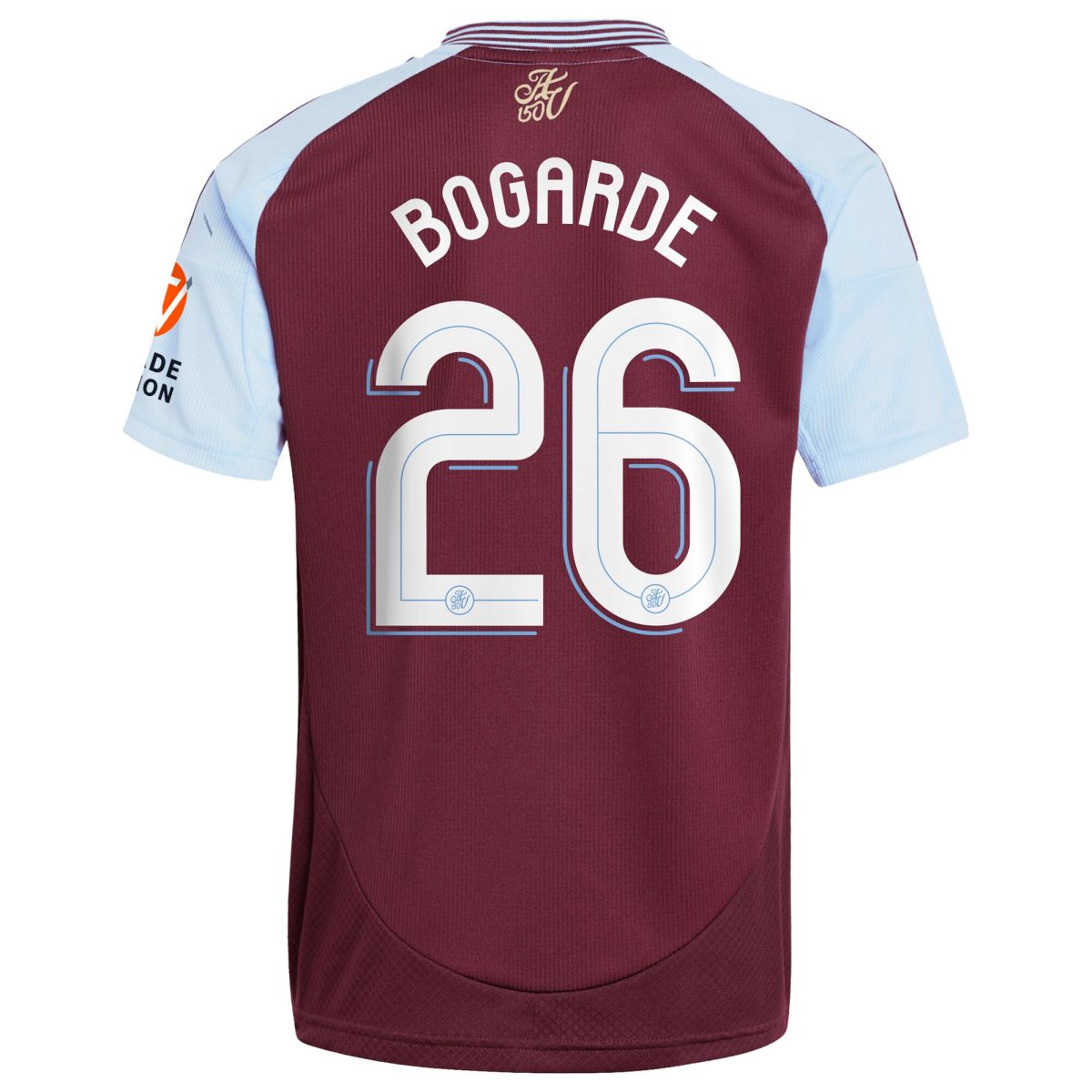 AVFC aston villa adidas home shirt 2024-25 with bogarde 26 cup printing Collection | Official Aston Villa Kits and Apparel