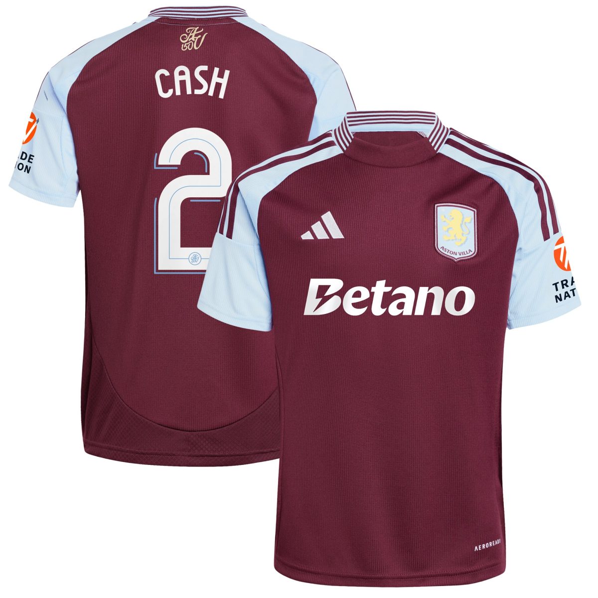 AVFC aston villa adidas home shirt 2024-25 with cash 2 cup printing Collection | Official Aston Villa Kits and Apparel