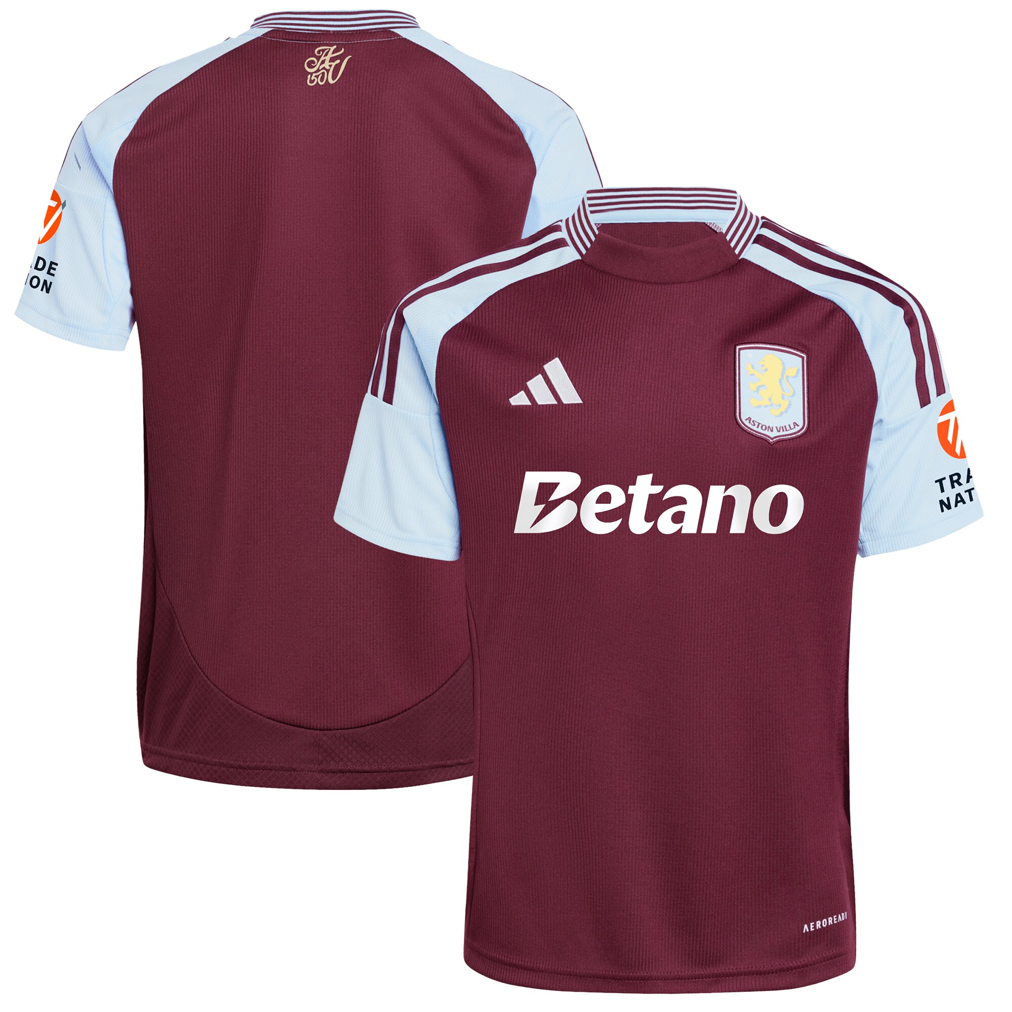 AVFC aston villa adidas home shirt 2024-25 with custom printing Collection | Official Aston Villa Kits and Apparel