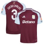 AVFC aston villa adidas home shirt 2024-25 with diego carlos 3 cup printing Collection | Official Aston Villa Kits and Apparel