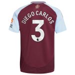 AVFC aston villa adidas home shirt 2024-25 with diego carlos 3 printing Collection | Official Aston Villa Kits and Apparel