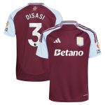 AVFC aston villa adidas home shirt 2024-25 with disasi 3 printing Collection | Official Aston Villa Kits and Apparel