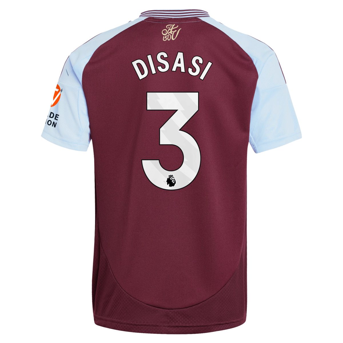 AVFC aston villa adidas home shirt 2024-25 with disasi 3 printing Collection | Official Aston Villa Kits and Apparel