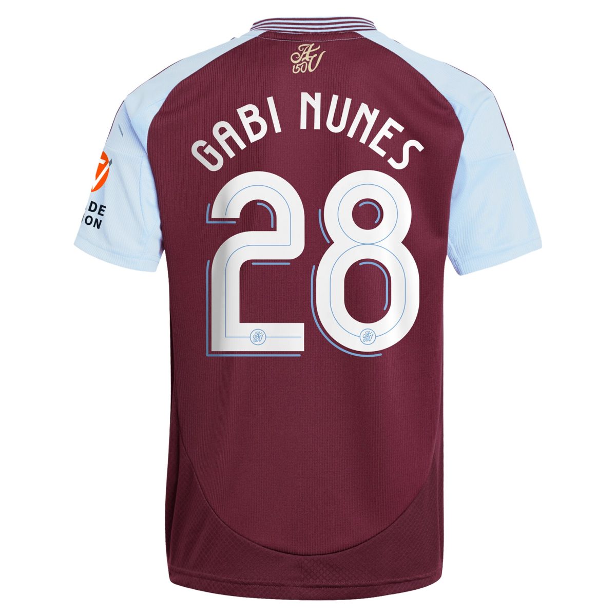 AVFC aston villa adidas home shirt 2024-25 with gabi nunes 28 cup printing Collection | Official Aston Villa Kits and Apparel